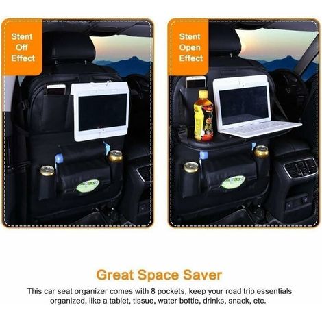 ZVD Organisateur de Voiture 1Pc Organiseur de siège arrière avec Table et Protection de Dossier pour siège de Voiture pour Enfant avec Compartiment pour-Fei Yu
