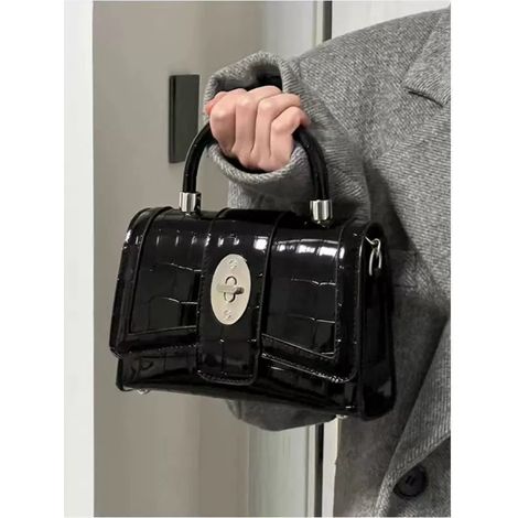 Sacs de moto haut de gamme avec ceinture – Petits sacs à main carrés simples pour femmes (1/3)