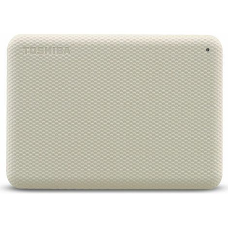 External hard drive - TOSHIBA - CANVIO ADVANCE - 2 TB - White - Security and backup software included
