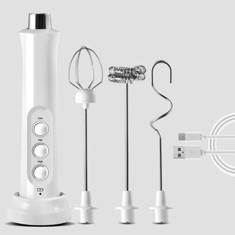 Fouet de cuisson électrique domestique Mini agitateur de charge sans fil à main avec mousseur à lait (1/5)