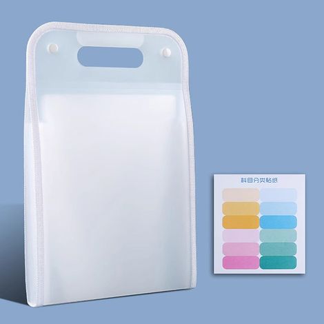 Organisateur de documents A4 avec 13 poches de couleur macaron pour bureau, école et maison - Format lettre portable (1/5)