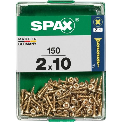 Spax Universalschrauben 2.0 x 10 mm PZ 1 - 150 Stk. Holzschrauben