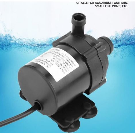 Pompe À Eau - 12 V - Moteur Sans Balais - Débit 580 L/H - Tête 3,6 M - Température -40 ℃ À 100 ℃ - Pour Aquarium Et Petit Étang - 1 Pièce (1/4)