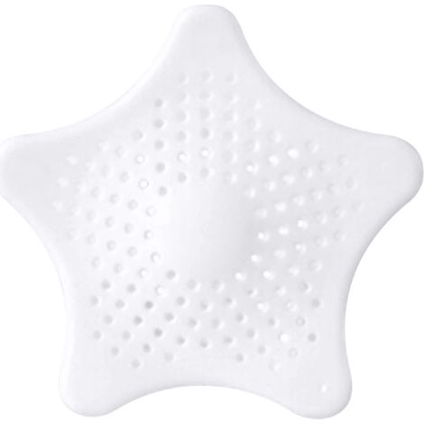 Hair Catcher - Thermoplastic Rubber Drain Cover for Bathtub Shower Sink - Non-Slip Flower Design - 15 x 14 x 0.5 cm - 1 Piece (1/5)