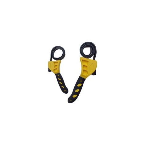 Lot de 2 Ensemble de Filtre à Huile Clé à Sangle pour Ouvre Bocal Clé à tuyaux Clef à Sangle Clé à Sangle Universel Clé à molette, Serre-écrou Outil de Réparation Clé à Sangle Universel Réglable (1/5)