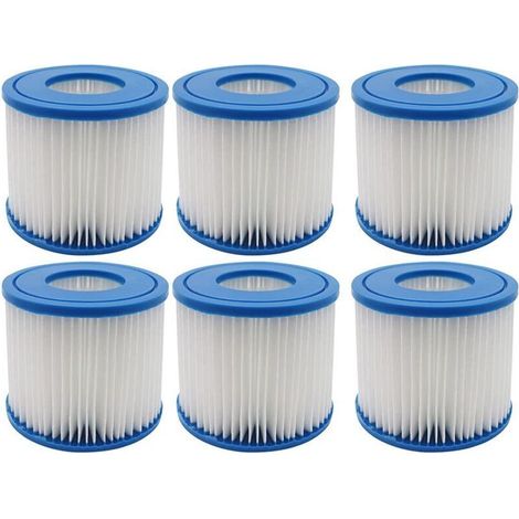 Pack of 4 Type D & VII Pool Filter Cartridges, Replacement Filter Cartridges Compatible with Summer Waves
