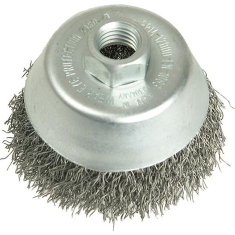 High-Performance 80mm Steel Wire Brush with M14 Thread, 0.35mm Wire Thickness, Suitable for Power Tools, 8500 RPM (1/3)