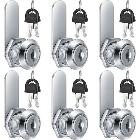 Cabinet Padlock Cabinet Lock 16mm Furniture Lock Set of 6