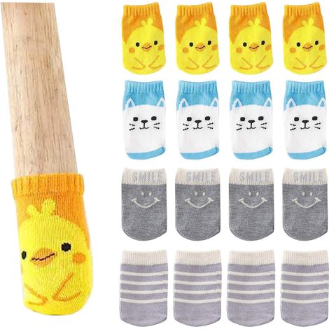 16 Stuhlsocken, runde Stuhlbeinschoner, Anti-Abrieb-Stuhlpolster A (1/5)