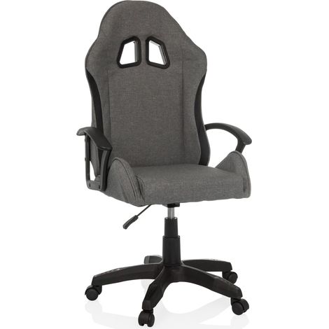 Gaming Stuhl / Bürostuhl GAMEBREAKER W01 Stoff grau/schwarz MyBuero (1/5)