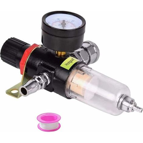 VURAHOME - Compresseur Régulateur De Filtre À Air Bsp 0,6 Cm Pour Compresseur Et Outils À Air (1/5)