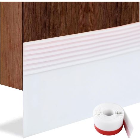 Self Adhesive Bottom of the Door Seal 36 mm Seal Insulation Under-Door Entrance Window Sealing Strip Sound Insulation Thermal Anti Noise Dust Cold Air Insects, Total 2 m (1/5)