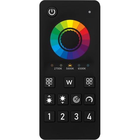 Centralina Controller Per Striscia Led RGBCCT WIFI 2.4G, RF 2.4G TUYA, Smart Life Max 15A Tot. (6A/CH) DC5-24V 360W 5 Canali RGBCCT CLC105R Bianco