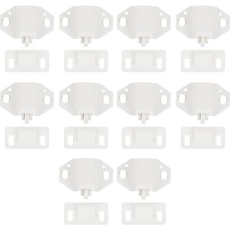 Loquets de Porte en Plastique Blanc Texture (1/5)