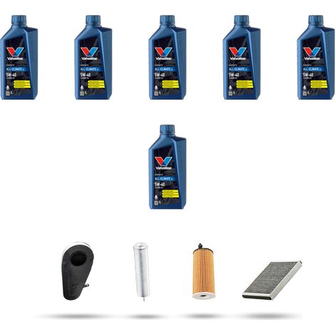 Kit tagliando 4 FILTRI e 6L OLIO compatibile con Bmw serie 5 (F10, F11, F18) 520d 120kw dal 2010 (1/5)