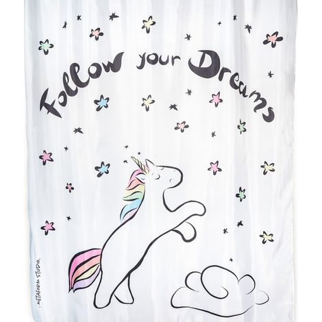Tenda doccia fantasia unicorno rosa 180 cm in poliestere Unicorn (1/4)