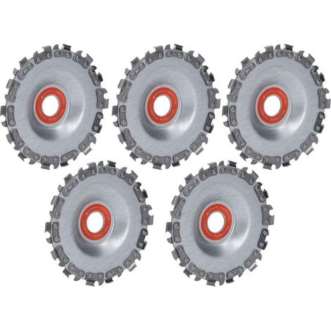 Disques de Tronçonneuse, Disque de Meuleuse d'angle Multifonctionnel 5PCS Haute dureté avec des Dents Solides pour Façonner le Travail du Bois- (1/4)