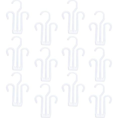 Lot de 12 crochets à chaussures blancs connectables pour le séchage (1/5)