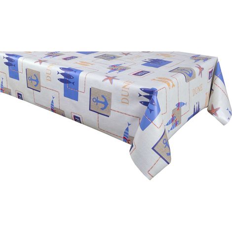 Nappe en toile cirée rectangulaire DUNE (1/4)