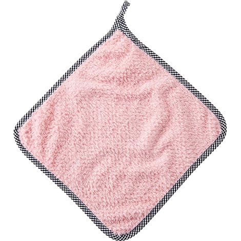 Torchon de cuisine Super absorbant, polyvalent, en velours de corail doux, avec boucle de suspension pour le nettoyage (1/5)