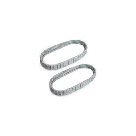 Lot de 2 chenilles grises rechange pour robots nettoyeurs piscine Maytronics Dolphin (référence 9983152-R2)