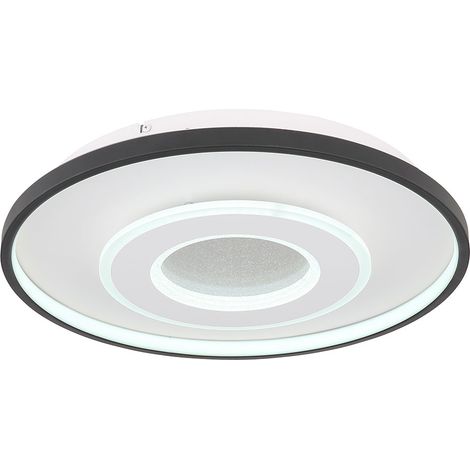 Globo - plafonnier - Brienna - blanc - métal - Ø 48cm - LED - (1/5)