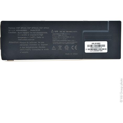NX - Batterie ordinateur portable 11.1V 4400mAh - VGP-BPL24VGP-BPS24VGP-BPSC24 (1/4)