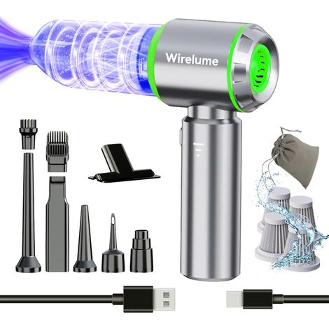 aspirateur à Main sans Fil pour Voiture Puissant Aspiration cyclonique de 25 000 Pa Moteur sans balais Portable Rechargeable léger pour Poils d'animaux véhicule Maison (1/5)