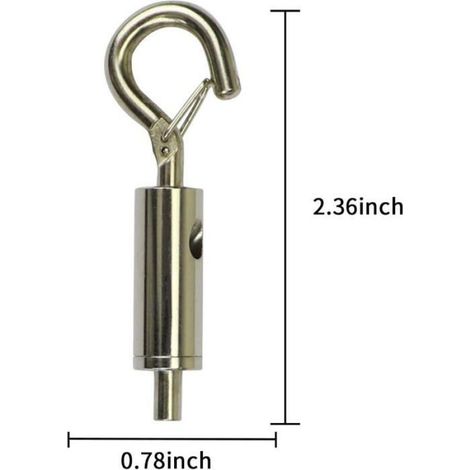 Lot de 6 tendeurs portables à crochet guides-câbles et accessoires de suspension pour éclairage. (1/4)