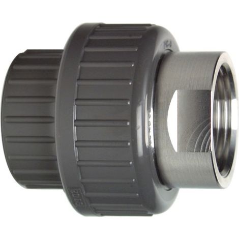 GF Übergangsverschraubung PVC-U/1.4404 d 16x3/8" IG, Dichtung EPDM