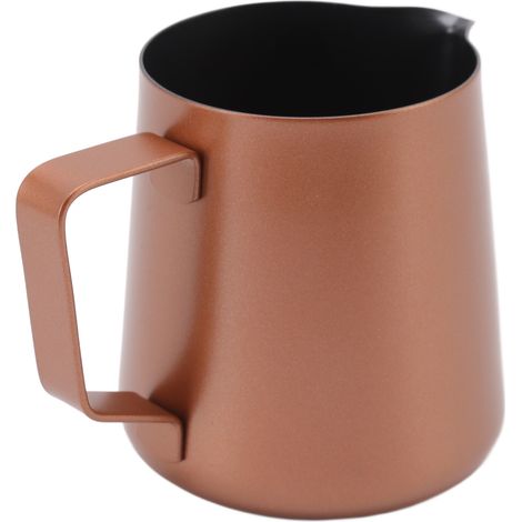 Milchaufschäumerbecher aus Edelstahl mit Adlermund-Auslass, 350 ml, für dickflüssigen Kaffee und Latte Macchiato, ideal für Zuhause oder Café (1/5)