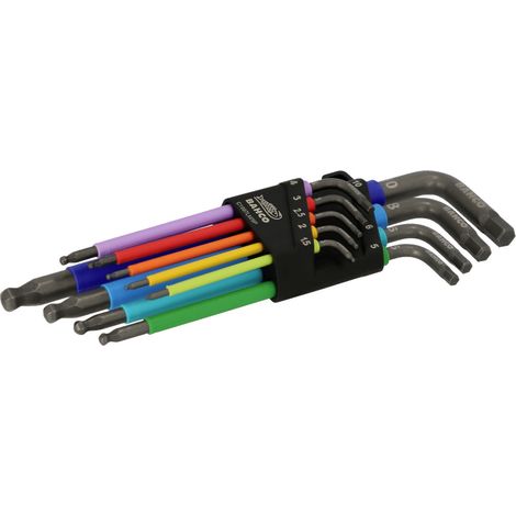Bahco C1997LM/9P Innen-Sechskant Winkelschraubendreher-Set   1.5 mm, 2.0 mm, 2.5 mm, 3.0 mm, 4.0 mm,