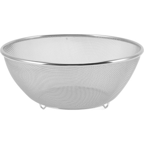 Passoire en acier inoxydable à drainage rapide, diamètre 24 cm, matériau de qualité alimentaire, pour saladier et cuisine. (1/5)