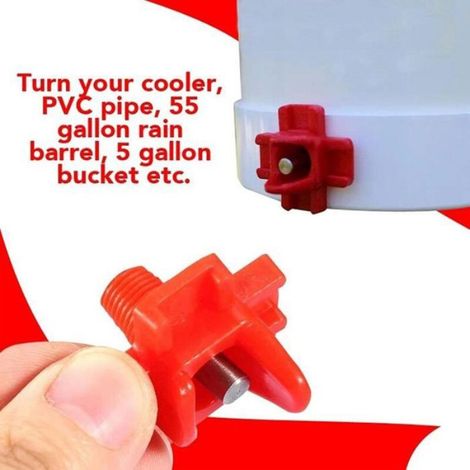 Abreuvoir automatique - - 10 pièces - Rouge - Rond - Plastique (1/4)