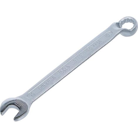 Clé Mixte Coudée 10 mm - Acier Résistant - Précision et Maniabilité, Zones Difficiles - D-Work