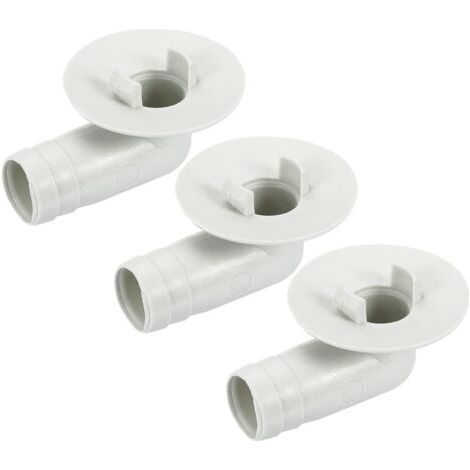 sourcing map Climatisateur Vidange Tuyau Connecteur 17mm Tube Coude Raccord Remplacement Pièce Accessoires pour Mini-Split Fenêtre AC, Beige Paquet de 3 (1/5)