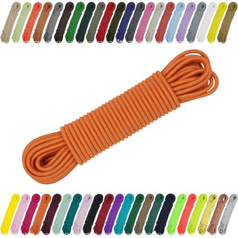 Cordon élastique en caoutchouc 2 mm 3 mm pour couture, bricolage et extérieur – Caoutchouc rond, corde d'expansion, élastique, carotte, 2 mm x 10 m (1/5)
