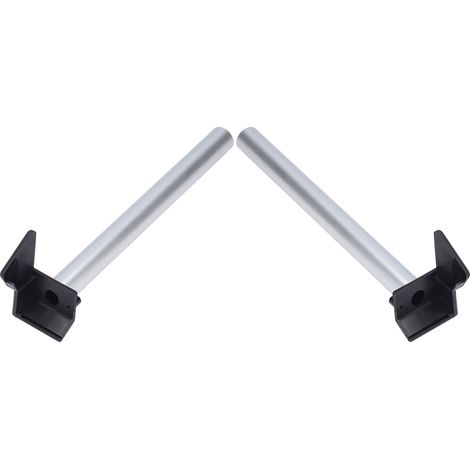 Kit de raccordement gouttière pour serre, 26 cm, argenté, lot de 2 tuyaux d'évacuation d'eau de pluie, accessoire pour jardin (modèle 31112000903) (1/5)