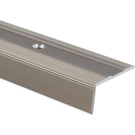 Seuil d'escalier Glory Aluminium anodisé Forme: L Bronze clair L 134 cm