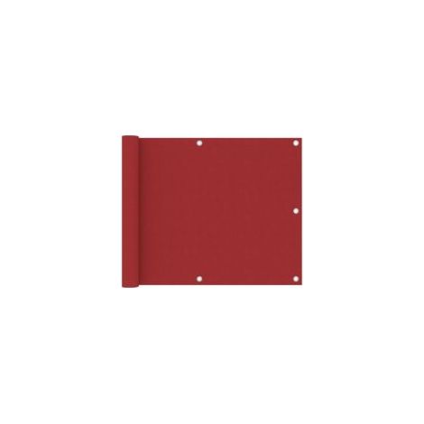 Biombo rojo para balcón, 75 x 500 cm, tela Oxford - Crezuo (1/4)