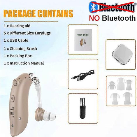 Wiederaufladbarer Bluetooth-Audiofonos-Kopfhörer mit Verstärker, kabelloses Headset – Khaki, Modelljahr 2021 (1/5)