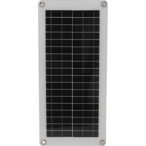 Kit panneau solaire 10 W 18 V à haut rendement de conversion, contrôleur de charge solaire portable 20 A avec boîtier de batterie pour voiture, bateau et extérieur (1/5)