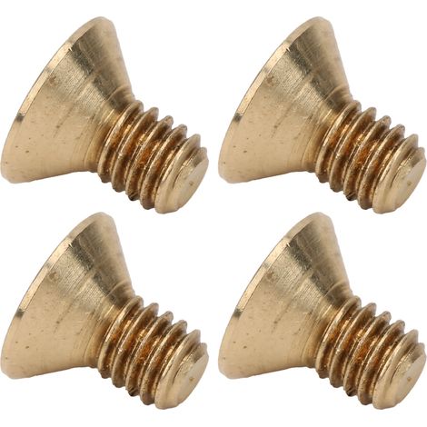 Vis de fixation à tête fraisée M4x7, lot de 50 pièces en cuivre, vis cylindrique hexagonale creuse, quincaillerie industrielle, visserie plate pour bricolage (1/5)