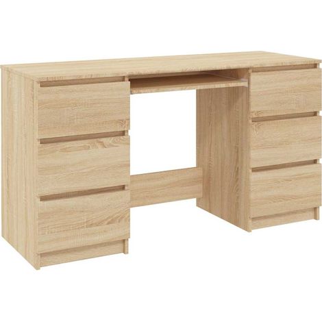 Maison Exclusive - Escritorio madera contrachapada color roble So (1/5)