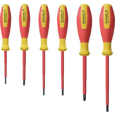 Set di cacciaviti VDE multicolore ergonomico Weidmuller (1/2)