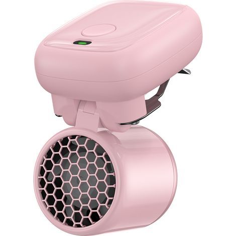 Mini Ventilateur de Casquette Portable, Rechargeable et Pliable-Rose (1/5)