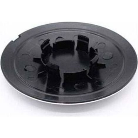 Enjoliveur de 133 mm pour Fiat 500 - Cache central de roue, couleur argent (1/4)