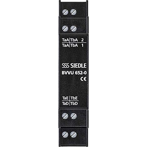 SIEDLE & SÖHNE BUS RÉPARTITEUR VIDÉO BVVU 6520 UNSYMETR. NOIR SUPPLÉMENTAIRE POUR PORTE/VISIOPHONE 4015739496310