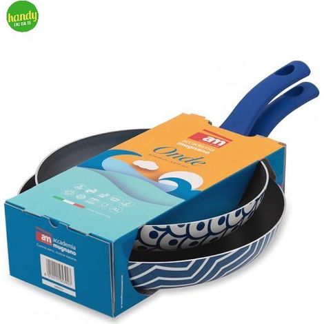 Coppia di padelle Accademia Mugnano Onda 24/28 cm (1/5)