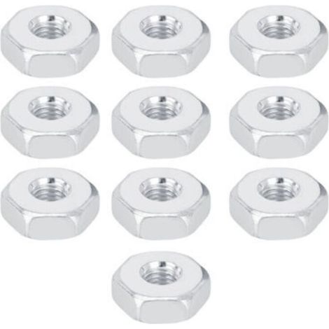 10 Pièces Guidon Chaîne Protège-Écrous Hexagonaux 8mm en Acier Inoxydable pour Tronçonneuse -